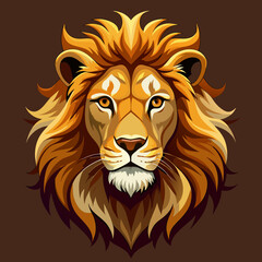tiger, lion, vector, head, animal, tattoo, face, 