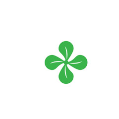 Clover leaf logo icon design template vector