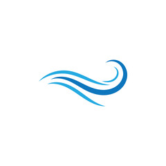 Fototapeta na wymiar water wave icon vector illustration design logo