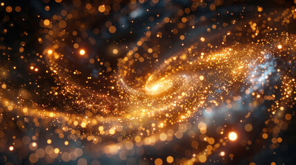 A stunning visual representation of a spiral galaxy - obrazy, fototapety, plakaty