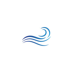 Fototapeta na wymiar Water wave logo Template