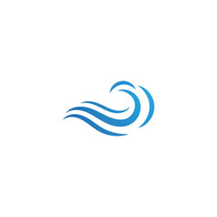Fototapeta na wymiar Water wave logo Template