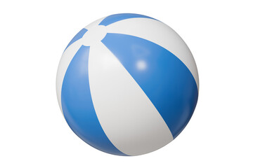 3d Summer Beach ball icon holiday vacation concept isolated on purple background. 3D Minimal Summer Beach ball colorful of vacation tourism. 3d rendering illustration.