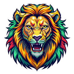 lion, head, tiger, animal, tattoo, vector, wild, cat, 
