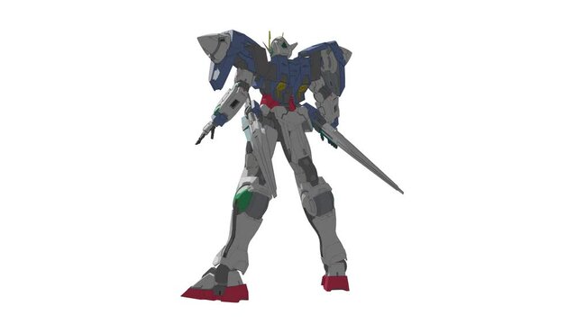 Mecha Rotating Animation