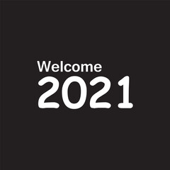 welcome 2021, goodbye 2020 Celebration Design, Vector illustration template