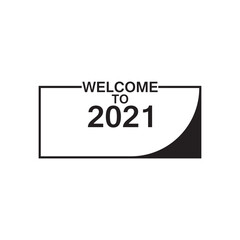 welcome 2021, goodbye 2020 Celebration Design, Vector illustration template