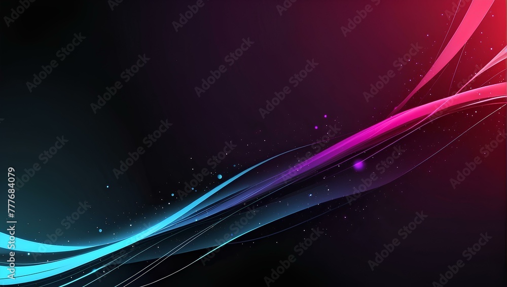 Poster abstract background with glowing lines, copy space, space for text and design