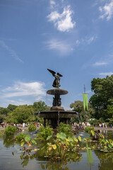 Angelic fountain at Central Park in NYC