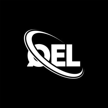 QEL logo. QEL letter. QEL letter logo design. Initials QEL logo linked with circle and uppercase monogram logo. QEL typography for technology, business and real estate brand.