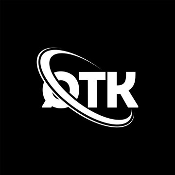 QTK logo. QTK letter. QTK letter logo design. Initials QTK logo linked with circle and uppercase monogram logo. QTK typography for technology, business and real estate brand.