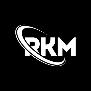 RKM logo. RKM letter. RKM letter logo design. Initials RKM logo linked with circle and uppercase monogram logo. RKM typography for technology, business and real estate brand.
