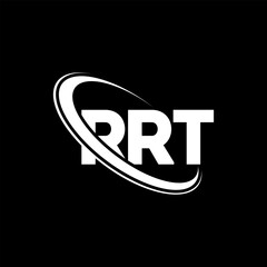 RRT logo. RRT letter. RRT letter logo design. Initials RRT logo linked with circle and uppercase monogram logo. RRT typography for technology, business and real estate brand.