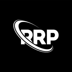 RRP logo. RRP letter. RRP letter logo design. Initials RRP logo linked with circle and uppercase monogram logo. RRP typography for technology, business and real estate brand.