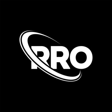 RRO logo. RRO letter. RRO letter logo design. Initials RRO logo linked with circle and uppercase monogram logo. RRO typography for technology, business and real estate brand.