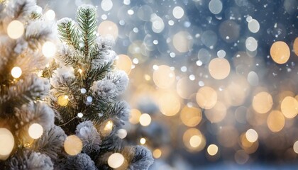 Obraz na płótnie Canvas Yuletide Glitter: Soft Focus Bokeh Lights of Christmas