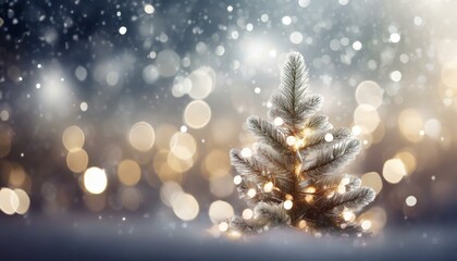 Obraz na płótnie Canvas Joyful Illumination: Christmas Holiday Lights in Blurred Bokeh