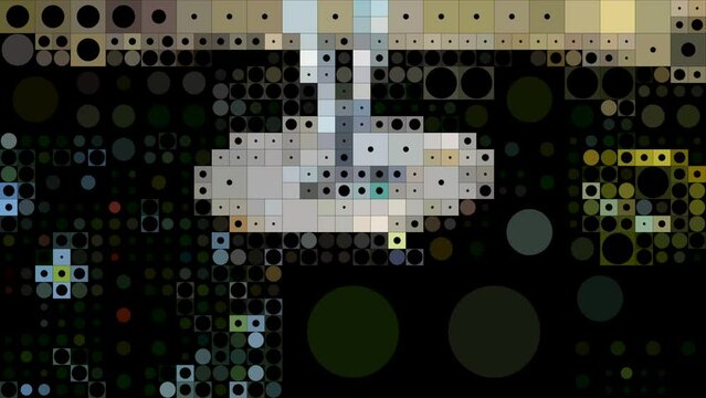 Blinkende Quadrate.