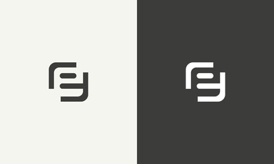 letter e simple monogram logo design vector illustration - obrazy, fototapety, plakaty