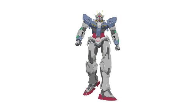 Walking forward mech animation