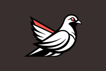 Elevate your brand with a pigeon logo icon vector illustration