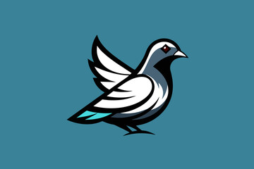Elevate your brand with a pigeon logo icon vector illustration. As a dedicated graphic designer, I specialize in crafting unique and creative prints