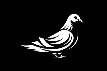 Elevate your brand with a pigeon logo icon vector illustration. As a dedicated graphic designer, I specialize in crafting unique and creative prints