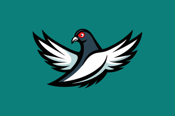 Elevate your brand with a pigeon logo icon vector illustration. As a dedicated graphic designer, I specialize in crafting unique and creative prints
