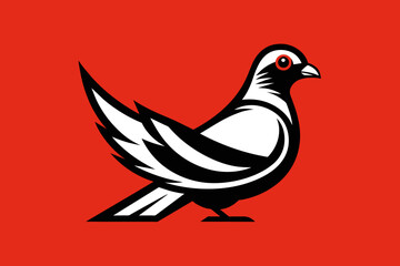 Elevate your brand with a pigeon logo icon vector illustration. As a dedicated graphic designer, I specialize in crafting unique and creative prints