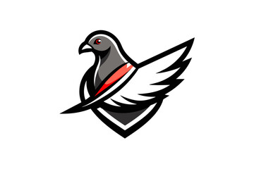 Elevate your brand with a pigeon logo icon vector illustration. As a dedicated graphic designer, I specialize in crafting unique and creative prints