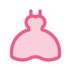 Women's fashion clothes wear linear icon pack