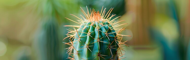 close up of a cactus isolated on solid background