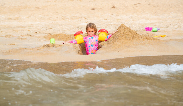 cute child beach lifestyle fashion