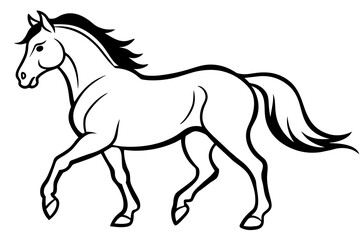Obraz na płótnie Canvas horse silhouette vector illustration