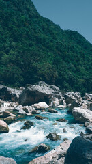 Tinipak River beside Mountain Daraitan at Rizal, Philippines