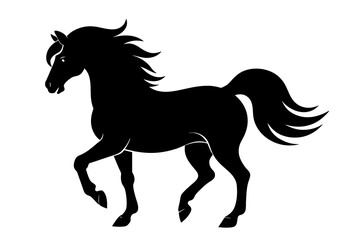 Fototapeta na wymiar horse silhouette vector illustration