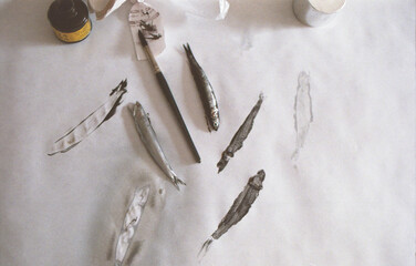 Fish Printing Process