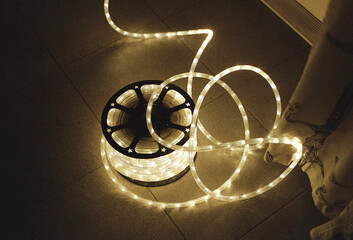 Coiled Illumination on Floor