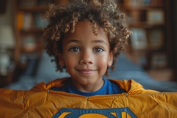 A superhero school where children discover their unique powers, from flying to invisibility, and become heroes of their own stories. - obrazy, fototapety, plakaty