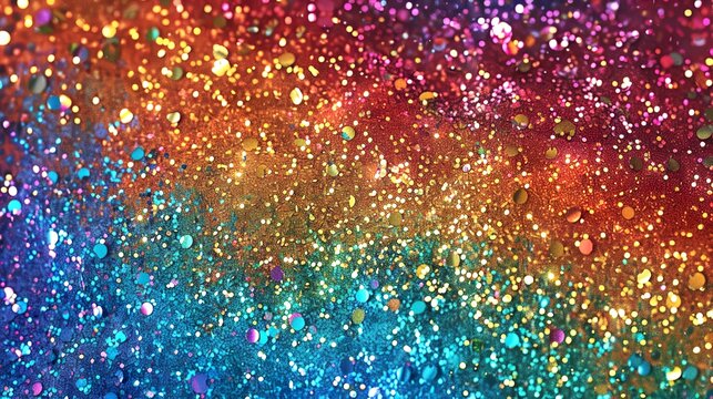 rainbow colourful seamless glitter texture, fine particles