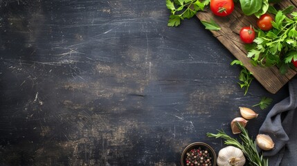Fresh Vegetables on Wooden Table With Cutting Board
