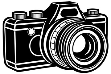 camera silhouette vector illustration