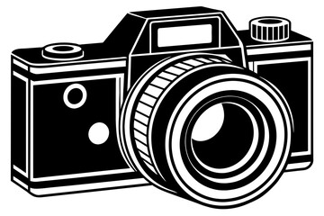 camera silhouette vector illustration