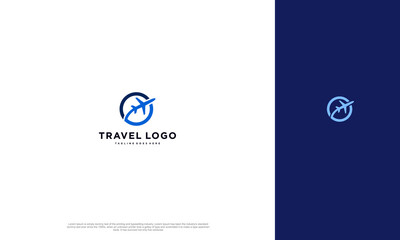 air Travel agency modern color holiday, vacation travel check business logo. transport, logistics delivery logo design