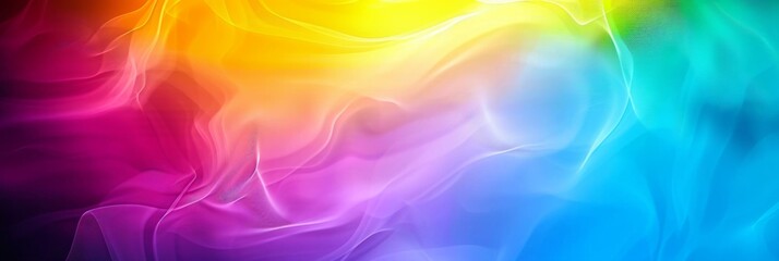 Abstract colorful background with a gradient, neon light and blurry style Colorful background with a blurred texture of rainbow colors Generative AI - obrazy, fototapety, plakaty