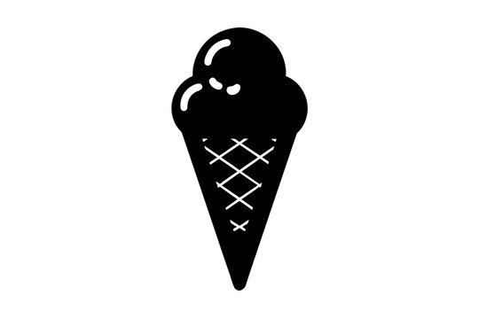 recommend clip art: ice cream silhouette vector illustration