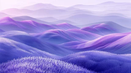 Türaufkleber Abstract pastel lavender field with subtle shadow gradients suggesting the undulating contours of a breezy landscape. © Exnoi