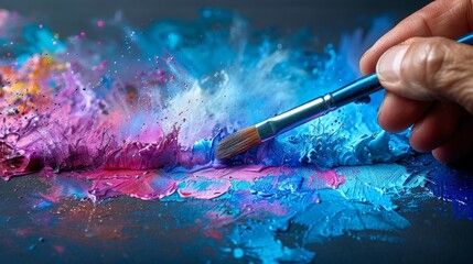 Brush and paint in hand