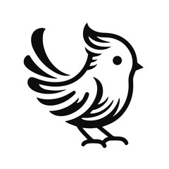 Vector Bird Silhouettes, Black and White Bird Illustration, Vintage Bird Graphics, Vintage Bird Illustration Set, Retro Bird Graphics, Bird Silhouettes in sitting pose, bird vector outline