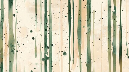 minimalist pattern with thin, pastel green vertical lines spaced widely apart on a light tan background, aiming for a natural and airy feel.